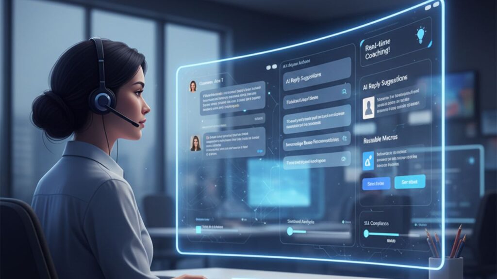 AI agent assist workflow with reply draft and knowledge suggestions