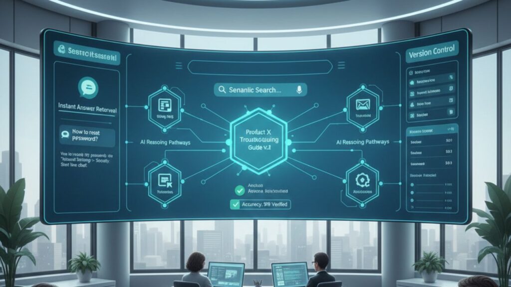 AI support knowledge base retrieval workflow