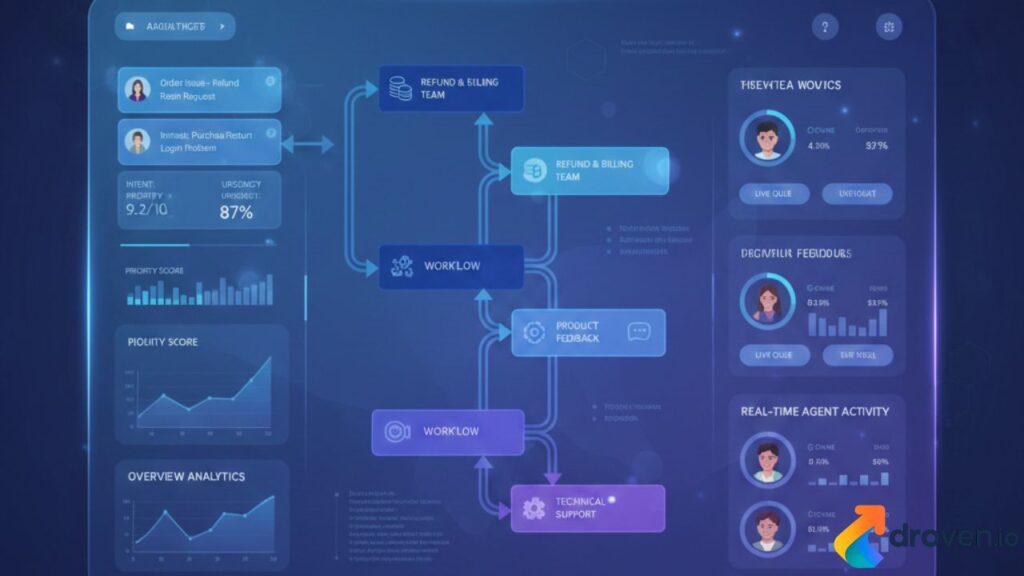 ai ticket routing intent detection priority scoring