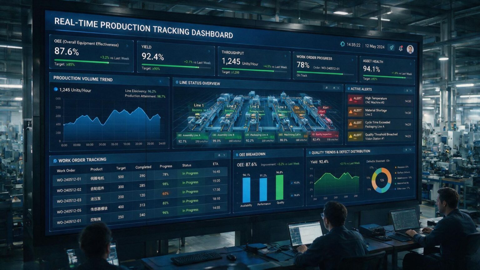 Real-Time Manufacturing Production
