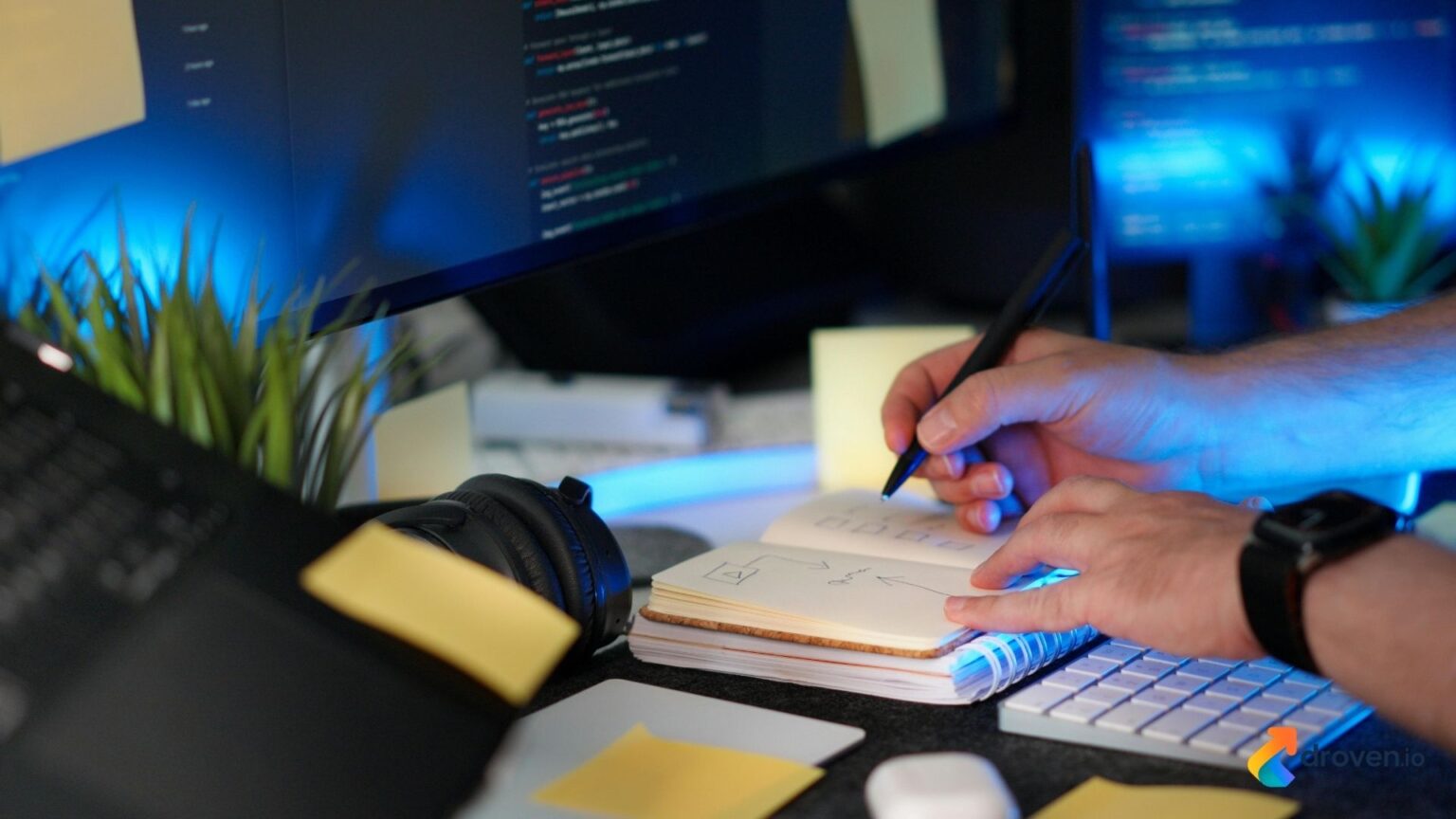 HR Leave Management Software on a desktop monitor