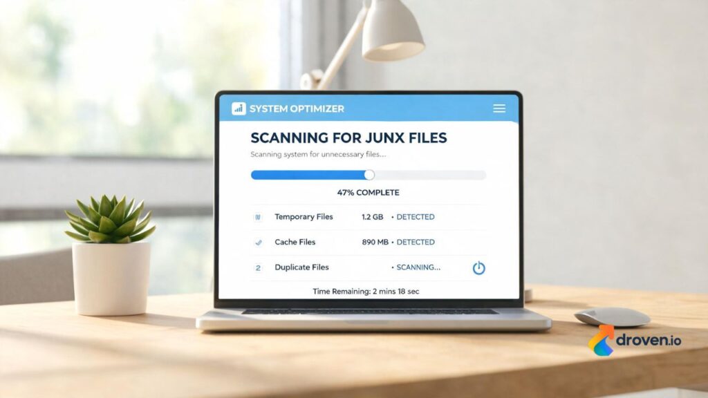 PC cleaner optimization dashboard scanning