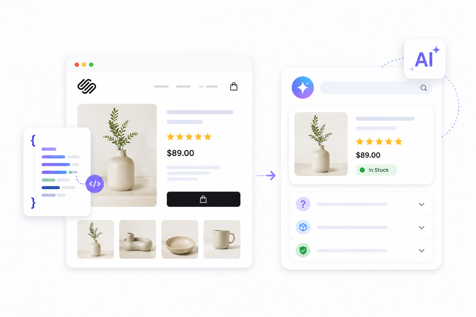 Squarespace Store for AI Search