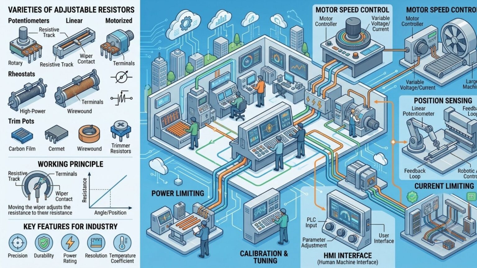 Understanding Adjustable Resistors and Their Industrial Applications