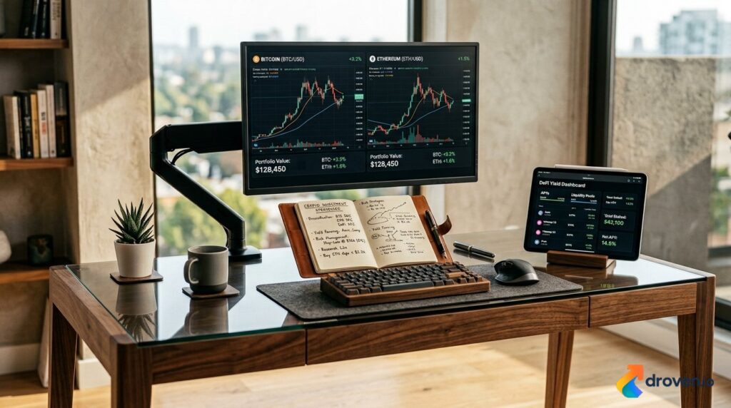 Money 6X Investment workspace with crypto portfolio dashboard