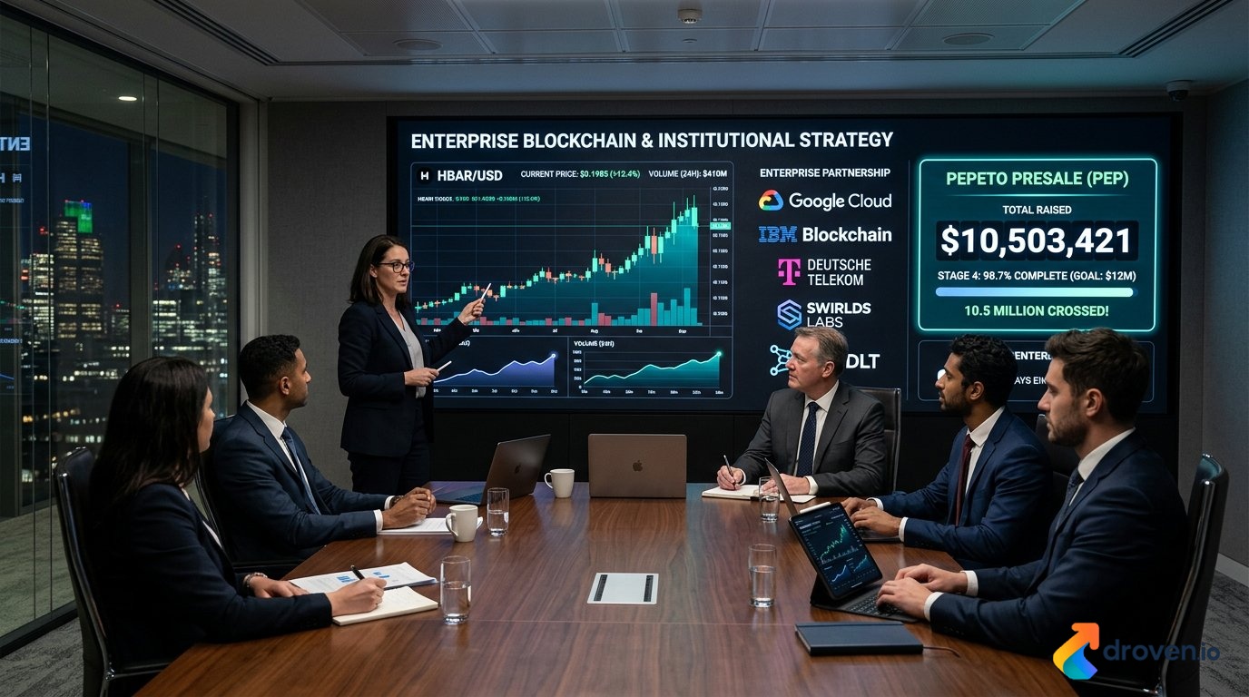 Hedera coin price analysis dashboard showing HBAR technical chart