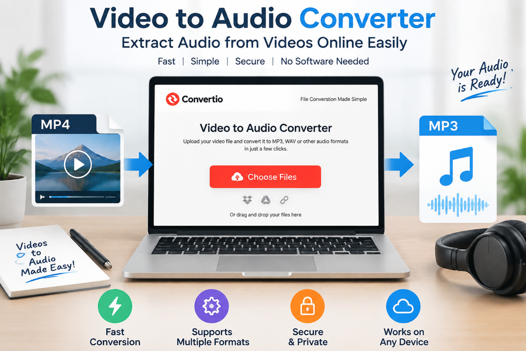 Video to audio converter for extracting audio from video files online