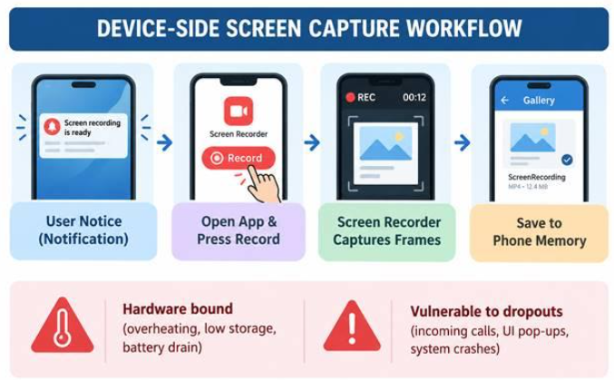 Device-side screen