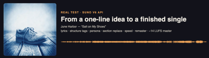 Suno V6 API Songwriting Pipeline