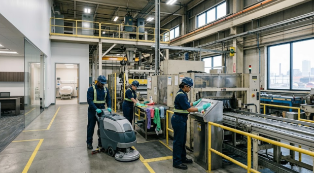 Specialized commercial cleaning in a Milwaukee manufacturing facility