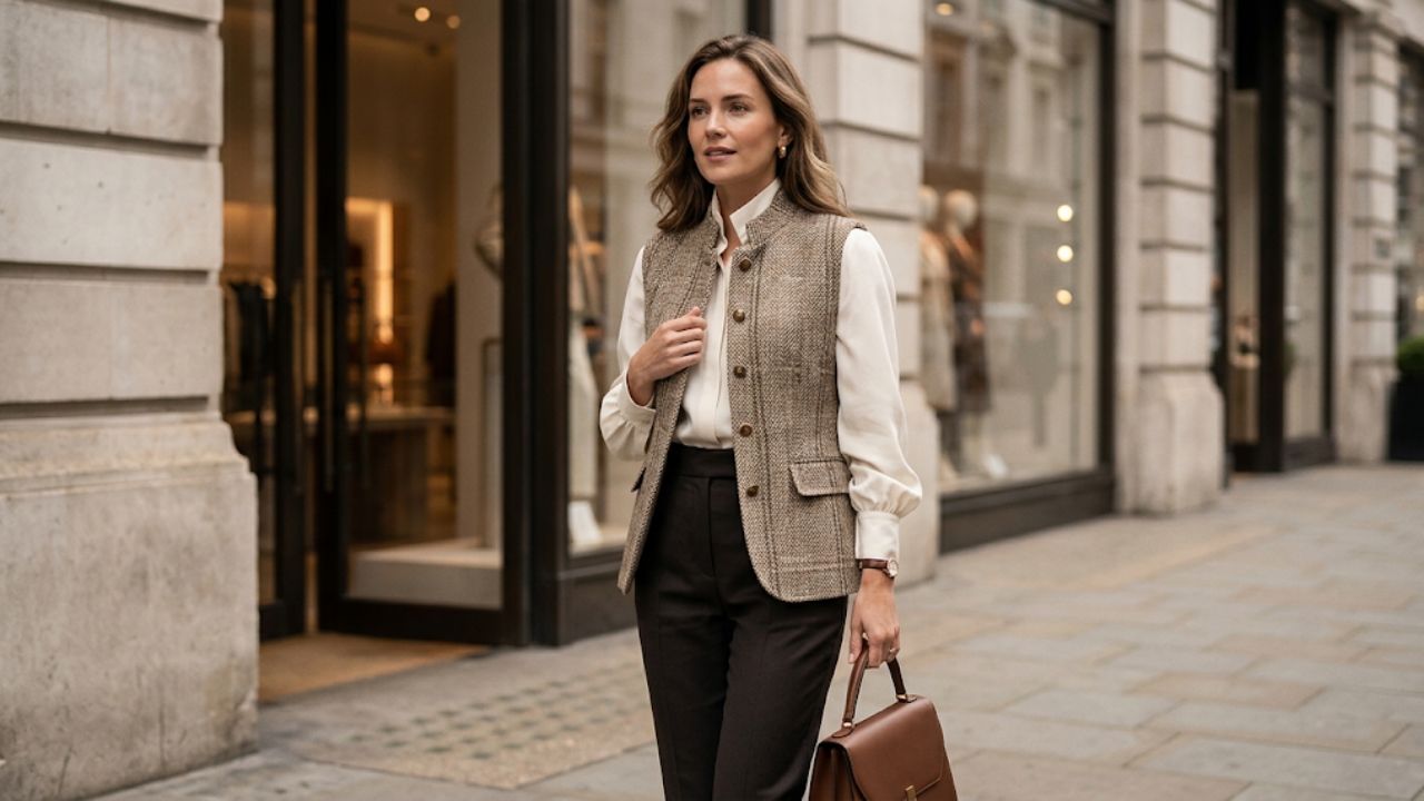Womens Tweed Gilets